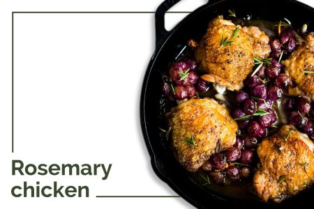 Rosemary chicken menu at Cuca Bali