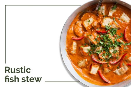 Rustic fish stew menu at Cuca Bali