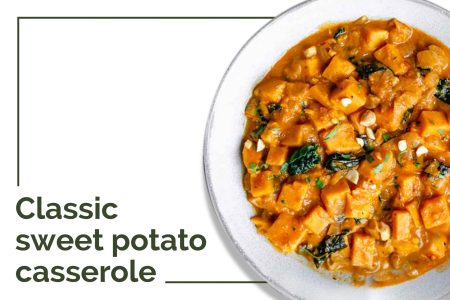 Classic sweet potato casserole menu at Cuca Bali