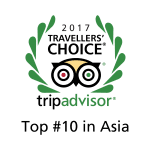 Certificate of excellence from tripadvisor-top 10 restaurant in Asia for Cuca Bali