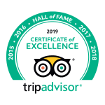 Certificate of excellence from tripadvisor for Cuca Bali